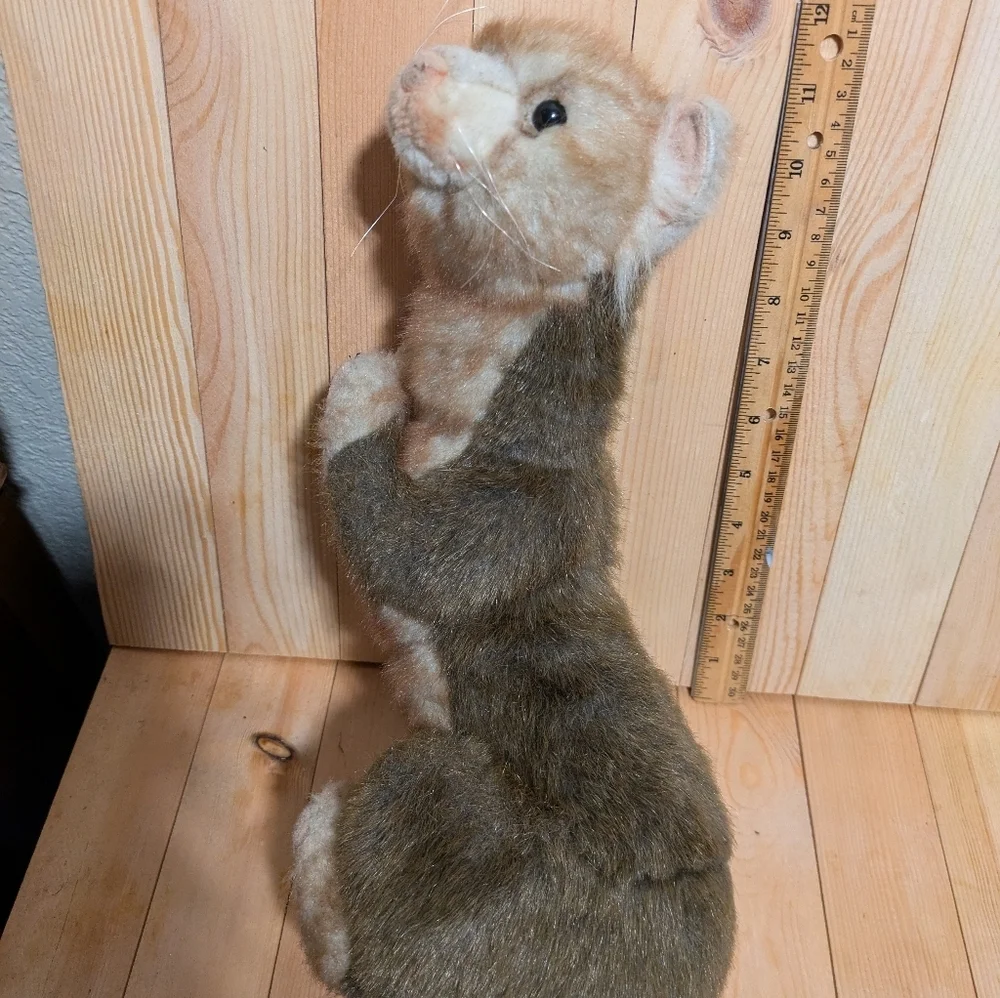 Hansa Brown Plush Ferret Toy preown